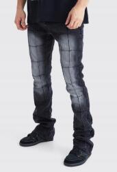 Boohooman IC51115 Farmer Nadrág Slim Fit Látható Varrás Boohoo (10) 42