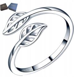 Mennica Świdnicka Gyönyörű Ezüst Állítható Gyűrű Levél Ezüst 925 Univerzális Ajándék
