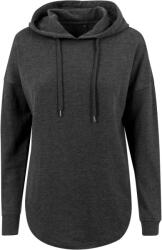Build Your Brand Női oversize pulóver - Sötétszürke melírozott | XL (BY037-1000206105)