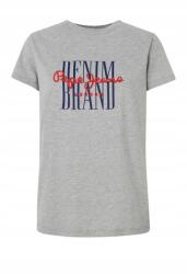 Pepe Jeans Szürke Melange Nyomott Mintás Póló (s) (589716)