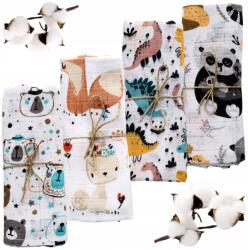 BabyU 4 db-os Lengyel Tetra pelenkakészlet 80x70cm Prémium a BabyU