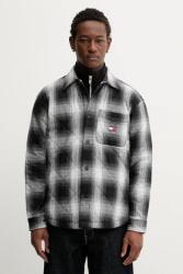 Tommy Jeans pamut kabát fekete, átmeneti, DM0DM22014 - fekete XL