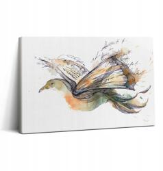 Wallfluent Canvas Vászonkép Gyönyörű Nyomtatás Étkezőbe Madár Könyv 30x20 cm (010030010150000074841)