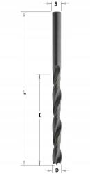 CMT Átmenő fúrószár fához 2, 5x30x57mm s=2, 5mm Lh Cmt (516.025.52)