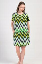 Vienetta Női hálóing Plus Size rövid ujjú 4091170922 Vienetta 1XL zöld