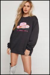 Nasty Gal FC35206 Nasty Gal Szürke Női Pulóver L-es Nyomott Mintával