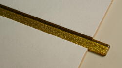 Englass Arany üveg díszléc 60 cm, arany csillámos díszléc 60 cm (L604246)