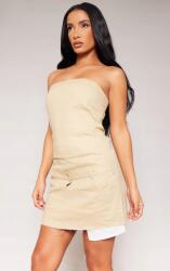 Prettylittlething Ruha, Mini, farmer, nyitott vállú, Size 42