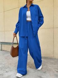 Shein Kék Egyenes Női Nadrág 38 V7Y