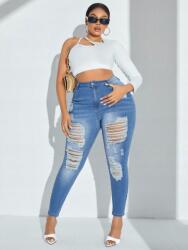 Shein farmer nadrág, cső, Size 44, kék