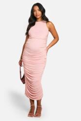 Boohoo Rózsaszín Midaxi Kismama Ruha Klasszikus Testhezálló Garbó Boohoo 40