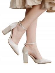 Shein Szatén Cipő Bézs Orrmerevítővel 37__37 (sx25031465152581267)