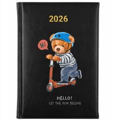 FunnyCase Könyvnaptár 2026 Hello Let The Fun Begins Fekete tervező Ajándék Wz (Kalendarz Czarny HELLO LET THE FUN BEGINS)