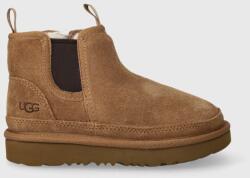 Ugg gyerek hócipő velúrból T NEUMELLSEA bézs - bézs 23.5