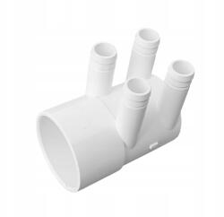 CDC Elosztó vízelosztó kád fúvóka jakuzzi fólia 4 portos 2"60, 3mm (8019)