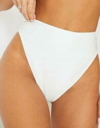 Prettylittlething Bikini Alsó Fehér Magas Derekú Sima Klasszikus Prettylittlething 36