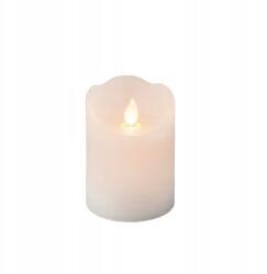 Kaemingk Viaszgyertya led fehér mozgatható láng nagy 10cm elemes (485261)