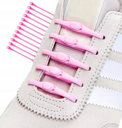  Rózsaszín Szilikon Cipőfűző Női Cipőkhöz, Rugalmas, Kötés Nélküli (5905884071816)