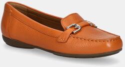 Geox bőr mokaszin D ANNYTAH MOC narancssárga, női, lapos talpú, D84BMA 00046 C2008 - narancssárga Női 37