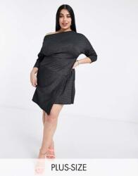 Closet London Plus Fekete Ruha Mintás (50) (563873)