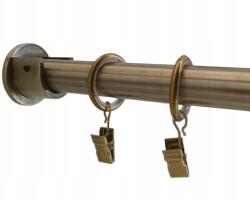 ESTAdeco Üreges Függönykarnis 19 mm Antik Arany 120 cm lux (karnisz I 19mm Złoto Antyk wnękowy 120 cm lux)