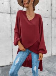 Shein Elegáns Bordó Női Blúz 38 M