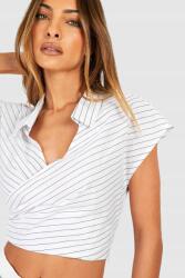 Boohoo HC44121 Boohoo Ing Crop Top Csíkos L
