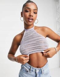 Miss Selfridge Lila Fényes Felső (32-34) (529706)