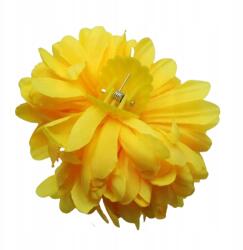  Állkapocs hajcsat sárga virággal (0028-520)