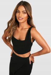 Boohoo Fekete Cipzáras Felső (44) (GZZ57595-105)