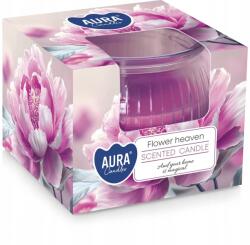 AURA Illatgyertya üvegben| AURA|~18 h| Virágos paradicsom (sn69-469)
