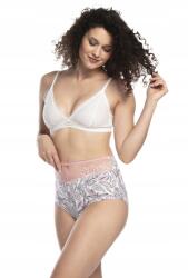 Lama Női Bugyi L-1510MX, Size XL, rózsaszín-fehér, 2 db-os csomag, csipkés (11510)