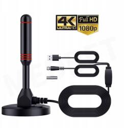  Aktív Erős Álló Tv Antenna DVB-T2 Fm Erősítővel (196438802542)