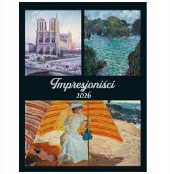 CRUX Impresszionisták Falinaptár 2026 Nagy formátum 42x56 cm Művészet (KW-6001)