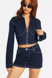 Boohoo DC51205 Boohoo Farmer Mini Szoknya Magas Derekú (35) 40