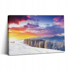 Wallfluent Nyomtatott Vászonkép Előszobába Téli Hegyi Tájkép 30x20 cm (010030010150000074834)