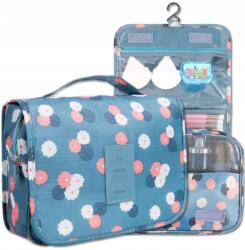 EdiBazzar Kozmetikai táska Szervező Függő Utazó Neszesszer Akasztóval, Kihajtható, Tágas (E41)