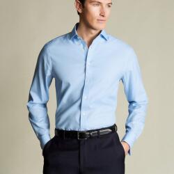 Charles Tyrwhitt Non-Iron Twill Cutaway Slim Fit Shirt - Sky Blue - Slim fit | 43 | 91 (Standard)