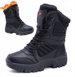  Téli Taktikai Bakancs Katonai Vízálló Túra Hegymászás Fekete 43-AS (HZTYY20250719099)