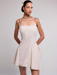 Shein CC13221 Shein Bézs Fodros Ruha Mini Vállpántokkal S