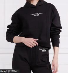 Calvin Klein Calvin Klein Kapucnis Pulóver Rib Insert Interlock Fekete J20J220694 méret L (J20J220694 BEH)