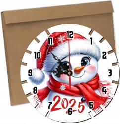  Gyerek Falióra Fali Ajándék Hóember Tél Karácsony (ZEGARNA ŚCIANĘ DLA DZIECKA DO POKOJU)