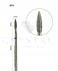 Crystal Professional Gyémántmaró „láng 2, 1 mm Crystal Professional #14 (FZ-14)