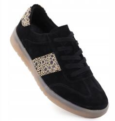 Filippo Női bőr sport félcipő leopárdmintás fekete Filippo DP6770 39 (08085000)