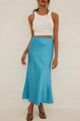 NA-KD Kék Szatén MIDI Szoknya Klasszikus Laza Na-kd 32