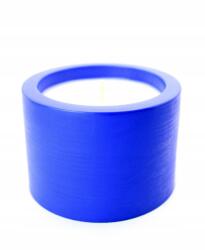  Handmade illatgyertya - kobalt gipsz edény, natúr, ajándék