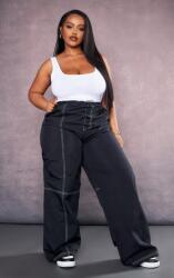 Prettylittlething Fekete Zsebes Nadrág (54) (565712)