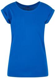 Build Your Brand Laza női póló felhajtott ujjakkal - Élénk kék | M (BY021-1000385676)