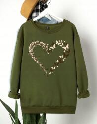 Shein Curve Pulóver Khaki Print XL XL