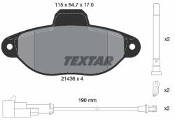 Textar 2143609 Fékbetét készlet, tárcsafékek